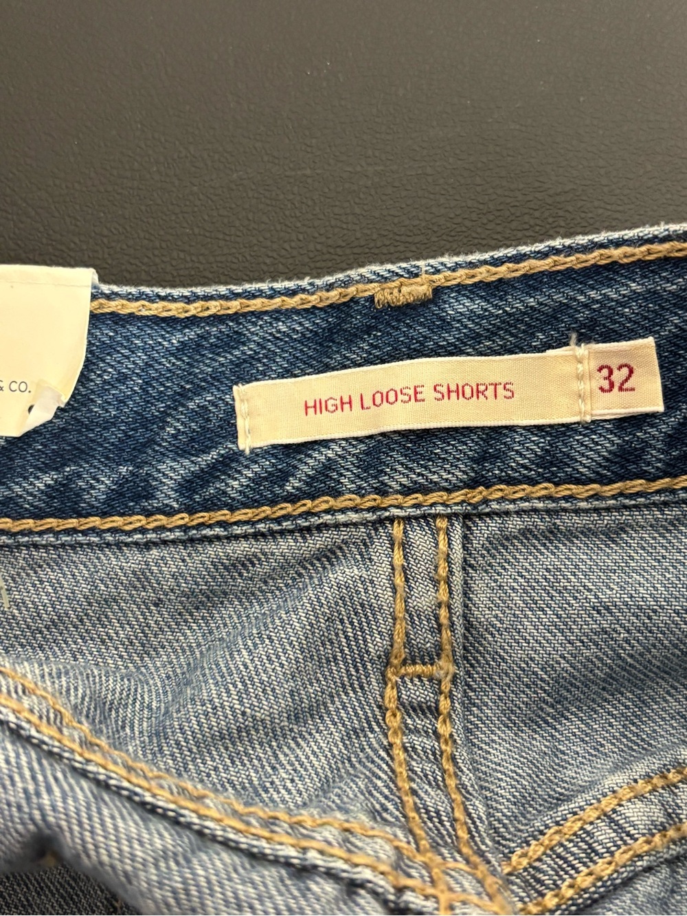 Anthropologie Levi's High Loose Shorts size 32 NWT - Picture 5 of 6